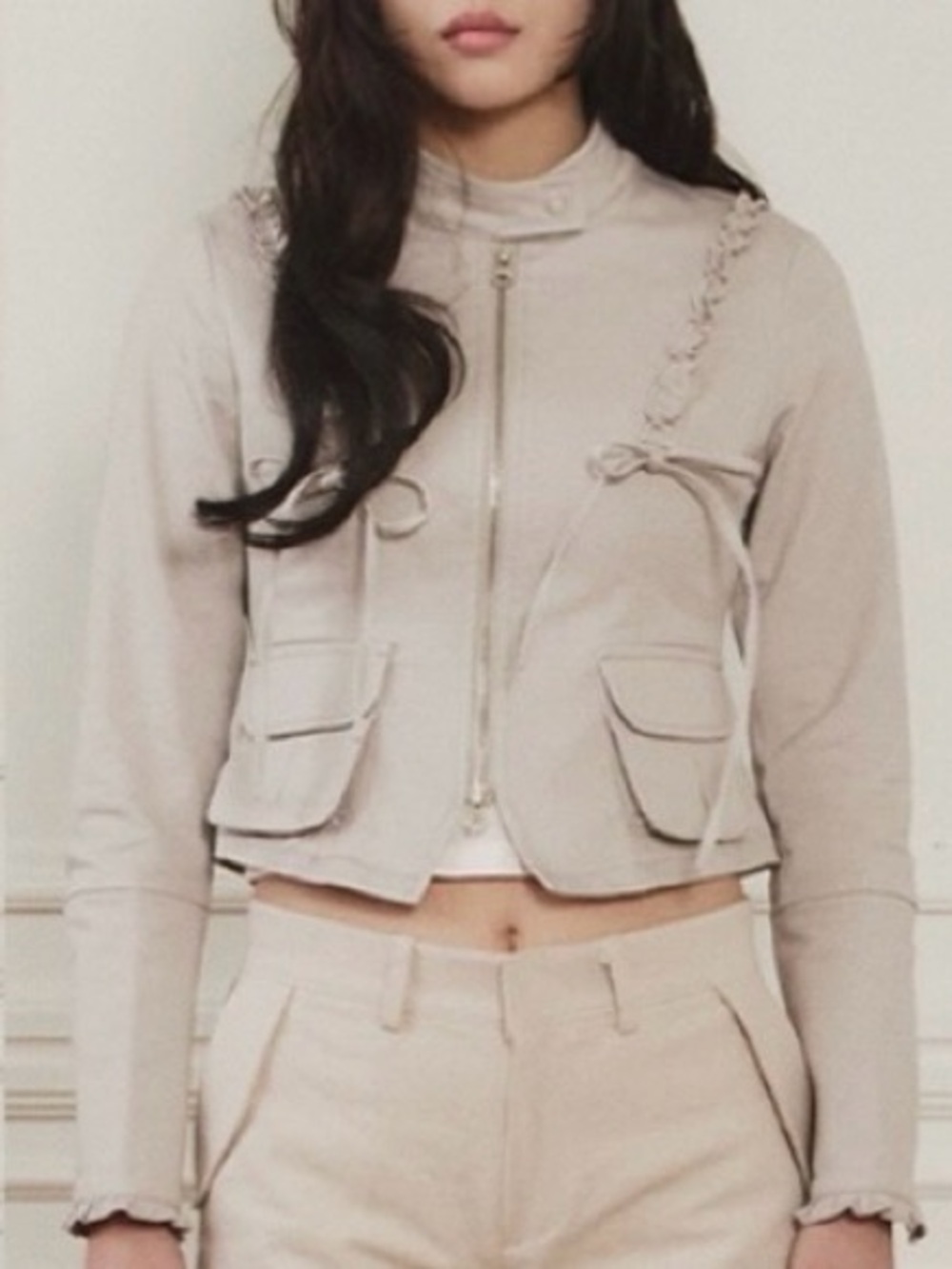 High-Rise Cream Women’s Tailored Shorts
